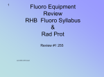 RHB Rad Prot & Fluoro Syllabus