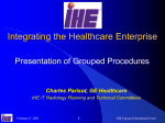 REQUESTED PROCEDURE - IHE Product Registry