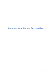 Summary And Future Perspectives 161