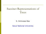 Succinct tree representations