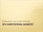 GPU Computational Geometry - University of North Carolina