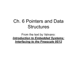 Ch. 6 Pointers and Data Structures