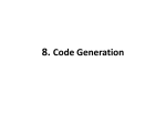 8. Code Generation
