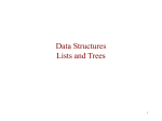 Data Structures — Lists and Trees