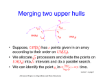 Merging two upper hulls