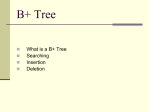 B+ Tree example