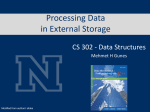 Processing Data in External Storage