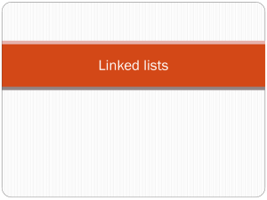 Linked lists