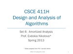 Set 6: Amortized Analysis - TAMU Computer Science Faculty Pages