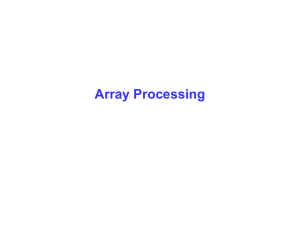 and two-dimensional arrays