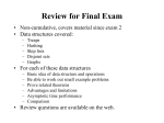 Slides for Exam 3 review