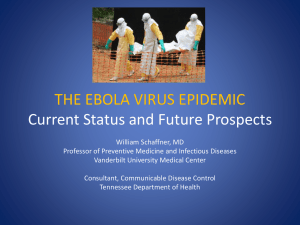 The Ebola Virus Epidemic - Tennessee Public Health Association