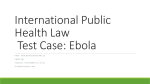International Public Health Law, Test Case: Ebola