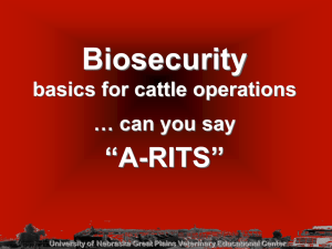 BS-BiosecurityBasicsR - Great Plains Veterinary Educational