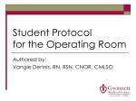 GMC Student Protocol for the Operating Room Module