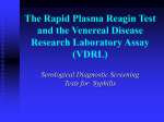 The RPR and VDRL tests - Course Materials in Medical Laboratory