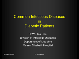 Infections In Diabetic Patients