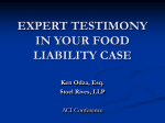 EXPERT TESTIMONY IN YOUR LIABILITY CASE