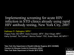 Implementation of acute HIV infection screening in STD