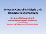 Infection Control in the Dialysis Unit