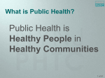 The History and Mission of Public Health
