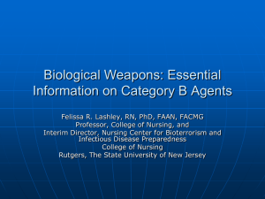Preparedness Against Biological Weapons: A Module for