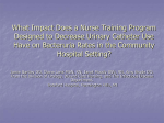 What impact does a nurse training program designed to