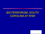 BIOTERRORISM: - South Carolina Area Health Education