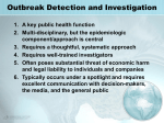 Outbreak Detection and Investigation