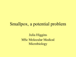 Smallpox a problem - Personal Home Pages (at UEL)
