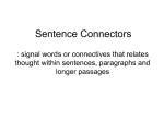 Sentence Connectors - Fakultas Farmasi UNAND