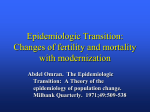 Epidemiologic Transition: Changes of fertility and mortality with