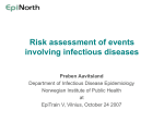 Risk assessment of events involving infectious diseases