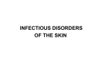 infectious disorders of the skin