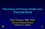 The Future of Primary Health Care