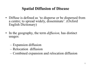 Jan 17 Spatial Diffusion of Disease