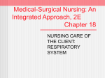 Medical-Surgical Nursing: An Integrated Approach, 2E Chapter 18