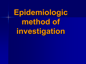 Steps in retrospective epidemiological analysis (REA)