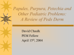 A Review of Peds Derm