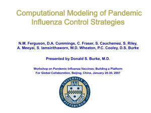 Computational Modeling of Pandemic Flu
