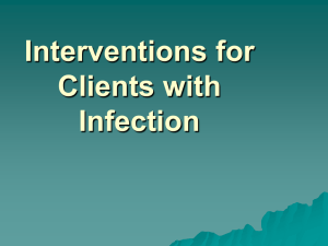 Interventions for Clients with Infection