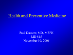Preventive Medicine - Dassow - 11-10