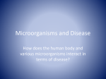 Microorganisms and Disease