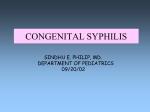 CONGENITAL SYPHILIS