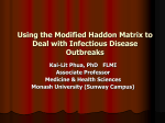 Using the Modified Haddon Matrix to Deal with Infectious Disease