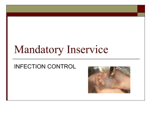 Mandatory Inservice Infection Control