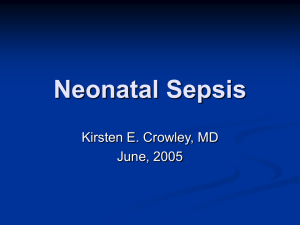 Neonatal Sepsis