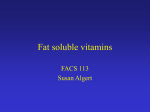 Fast soluble vitamins