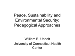 Peace, Sustainability and Environmental Security: Pedagogical