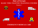 State of Georgia BASIC FIRE FIGHTER TRAINING COURSE